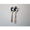 Image 1 : x2 Steiff "Rose" Pattern Sterling Silver Spoons TW: 78.1g