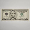 Image 1 : Very Nice Uncirculated 2001 United States $5 Federal Reserve Note 