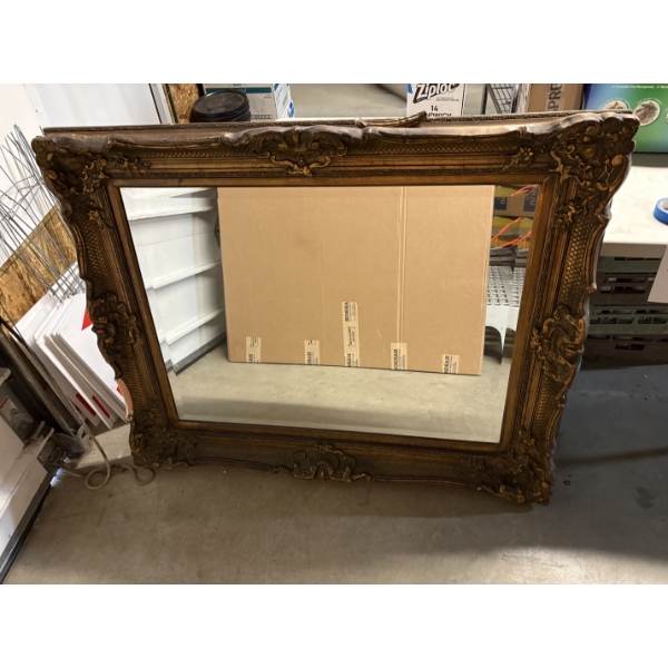 Large Beautiful Mirror - 50 inches wide - 41 inches tall - Broken Piece - *******SHIPPING NOT AVAILA