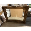 Image 1 : Large Beautiful Mirror - 50 inches wide - 41 inches tall - Broken Piece - *******SHIPPING NOT AVAILA