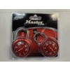 Image 1 :  Brand New Red Master Lock Pair, 2 Locks With Same Combination Set! 