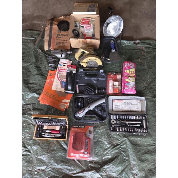 *Pick Up At Louisville Home - No Shipping Available* Tool & Garage Items Including Drill, Circular S