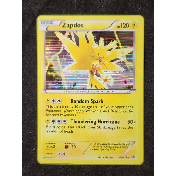 Zapdos 46/113 Holo Rare Pokemon Trading Card