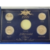 Image 2 : 1999 U.S. 24K Gold-Plated Collection Including Cent, Nickel, Dime, Quarter in Display