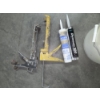 Image 2 : Two Caulk Guns, & 5 Gallon Bucket Of Adhesive Tubes