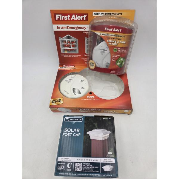 Two New First Alert Fire & Smoke Detectors, & New Solar Post Cap