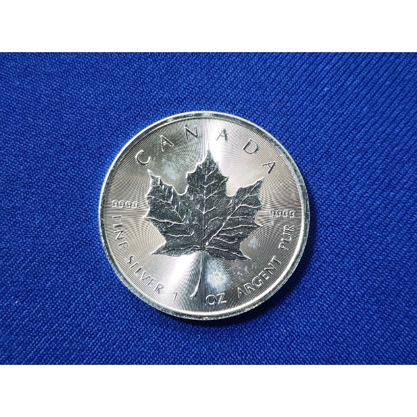 2014 Canadian Maple Leaf 1 oz .9999 Fine Silver Coin