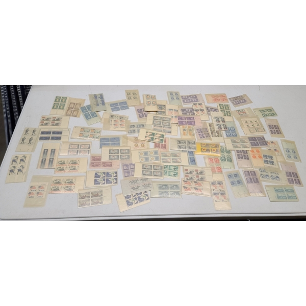 Assorted Vintage U.S Postage Stamps - Face Value: Approximately $40