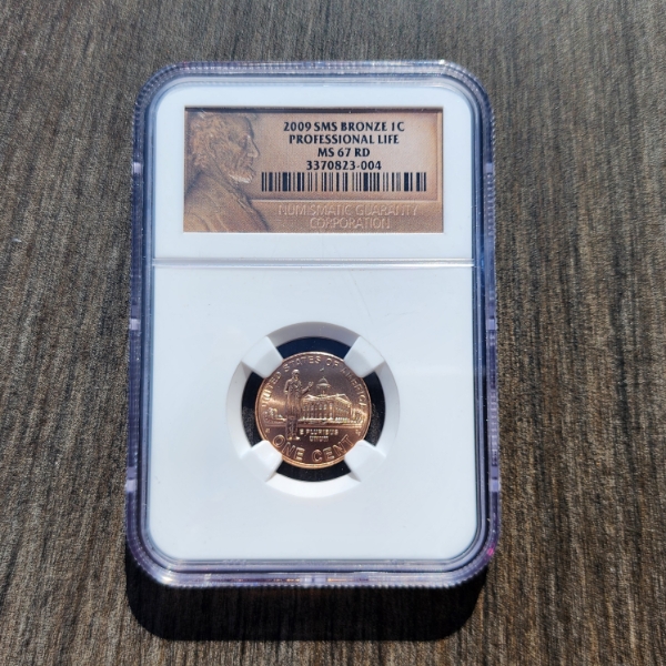 2009 SMS Bronze Lincoln Cent Professional Life NGC MS 67 RD