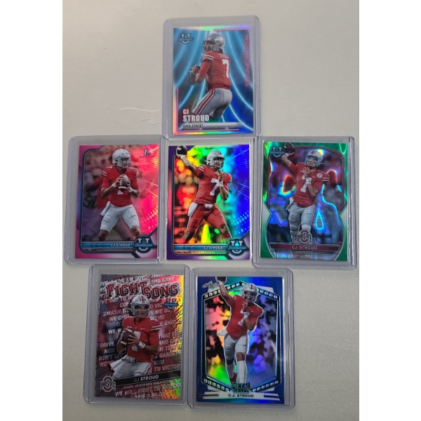 (6) Assorted 2022 Panini & Leaf CJ Stroud Football Trading Cards