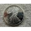 Image 1 : 1 Troy oz .999 Silver Walking Liberty Motif Round