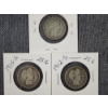 Image 2 : Five Assorted 90% Silver United States Barber Quarters ~ $1.25 Face Value!