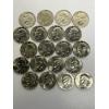 Image 1 : Sleeve of 20 Eisenhower Dollars-1972, 1974, 1976, 1977 and 1978; FV $20
