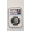 Image 1 : NGC 1971-S PF 68 CAMEO 40% Silver Eisenhower Dollar With Facsimile Eisenhower Signature 