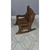 Image 2 : PICKUP IN NORTHFIELD - Nice Wooden Doll Or Decorative Rocking Chair  16" Tall At Back - See Pics