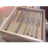 Image 1 : Vintage Box of Large 10" Timber Spikes (16 Pcs )  In Box - See Pics