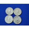 Image 2 : x4 Assorted Years U.S. 90% Silver Washington Quarters FV: $1.00