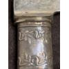 Image 4 : Universal LF&C Mother of Pearl Handle Sterling Band Knife Set - 12 Knives Total - In cloth wrapping