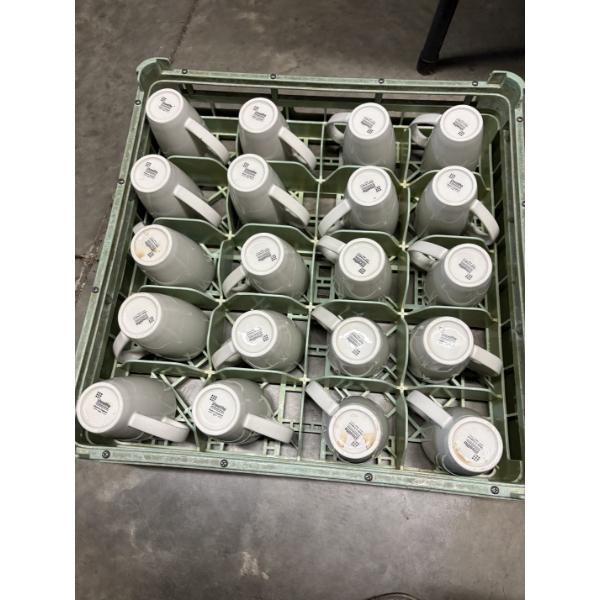 Coffee Mugs in Cup Holder Crate - 16Total Steelite International - Made in England - 2022 Cups