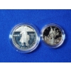 Image 2 : U.S. Mint Columbus Quincentenary Coin Set: 1992-P Proof Silver Dollar & 1992-S Half Dollar
