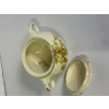 Image 2 : Beautiful Taylor Smith & Taylor Sugar Bowl 1940's with an orange snowball flower pattern 