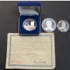 Image 1 : .999 Pure Ground Zero Recovery Silver Clad Bronze Coin, Public Of Liberia Silver Proof Coins & More