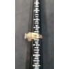 Image 7 : Women's 14K Gold Ring With Diamonds - Size 6 - Weight: 8.6g