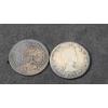 Image 2 : (2)1955 & 1912 Canadian Silver Dimes