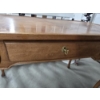 Image 4 : Vintage Solid Wood Writing Desk with 3 Drawers - Good Condition - Key Incl - 44"W x 24"D x 30"H