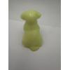 Image 4 : Adorable Degenhart Uranium Glass Dog Figurine - Daffodil - ~2.5 inches 