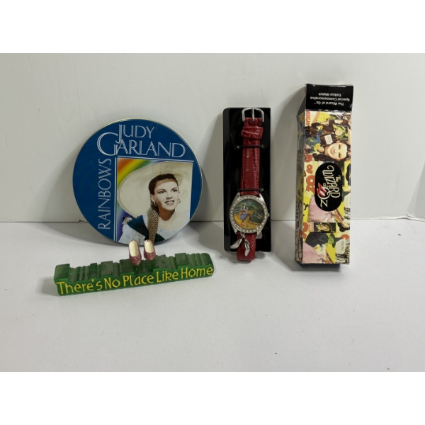 Wizard of Oz Avon Watch in package - Judy Garland Rainbows CD - There's no place like home