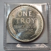 Image 2 : Lincoln Wheat Cent Design One Troy Ounce .999 Fine Silver Round