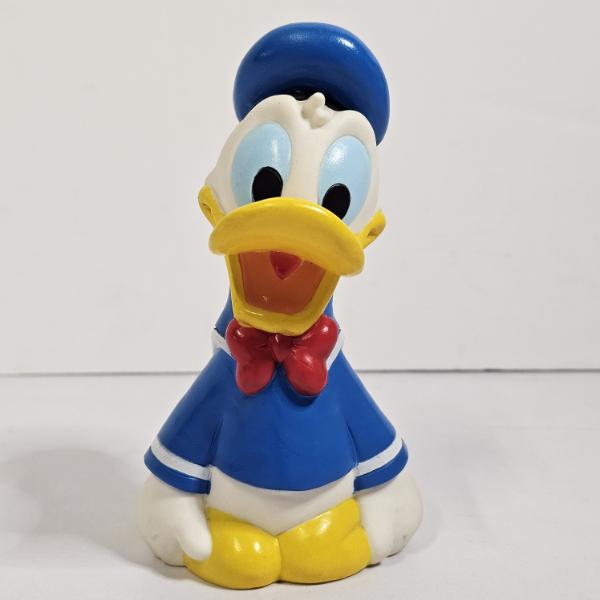 Vintage Donald Duck Plastic Coin Bank (6" Tall)