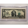 Image 1 : 2003 United States Jefferson MASSACHUSETTS $2.00 Bill In Hard Case Holder - Mint Condition - RARE