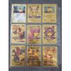 Image 2 : Binder Page Full of Assorted Gold Foil Pokemon Trading Cards Including Charizard!