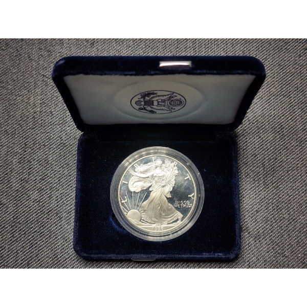 1996-P American Eagle One Ounce Silver Proof Bullion Coin 