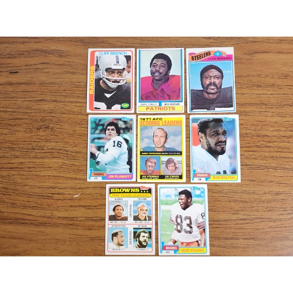 Lot of (8) Football Cards - See Photos & Description! 
