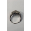 Image 4 : Sterling Silver Art Deco Heart Ring With Melee Diamonds - Size 9 - Weight: 5.3g