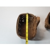 Image 4 : (2) Small Longaberger Handing Baskets w/ Leather Handle