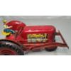 Image 9 : Vintage Red 12" Marx Tin Lithograph Toy Tractor With Plow