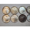 Image 2 : x12 German Empire 1/2 Mark Silver Coins .900 Silver 