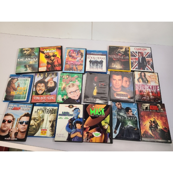 15 DVD'S - Mask - 22 Jump Street - Burlesque - Broken Arrow - Etc.