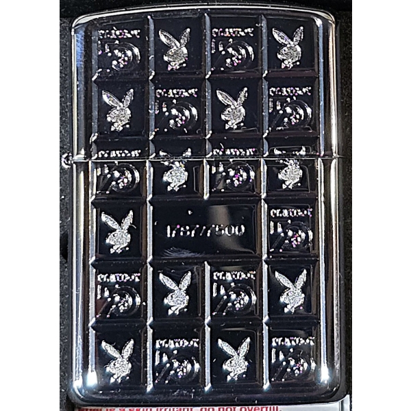 未使用品　PLAYBOY　Zippo　50th ANNIVERSARY　新品箱入 Playboy 50th Anniversary Zippo Lighter - Unused - In Original