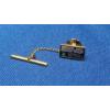 Image 1 : 10K Gold With Emerald Norfolk Southern 30 Year Service Tie Tack Pin  - Total Weight: 1.9g