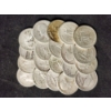 Image 1 : Twenty Assorted 90% Silver United States Quarters - $5.00 Face Value - See Description