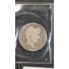 Image 2 : (2) 1898 & 1909 90% Silver Barber Quarters - Face Value: $0.75