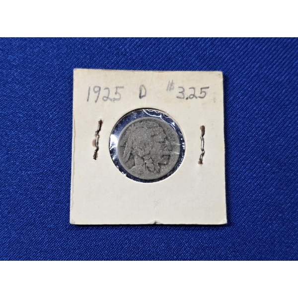 1925- D Indian Head Buffalo Nickel - Better Date!