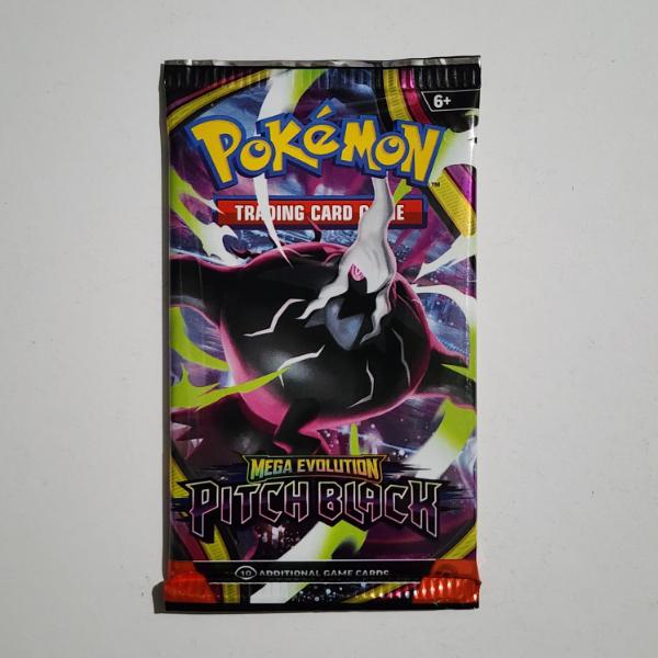 SEALED NEW Pokemon Mega Evolution Pitch Black 10 Card Booster Pack ~ Guaranteed Rare in Every Pack!