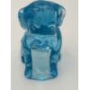 Image 2 : Adorable Degenhart Vintage Uranium Glass Dog Figurine -Lt Sapphire