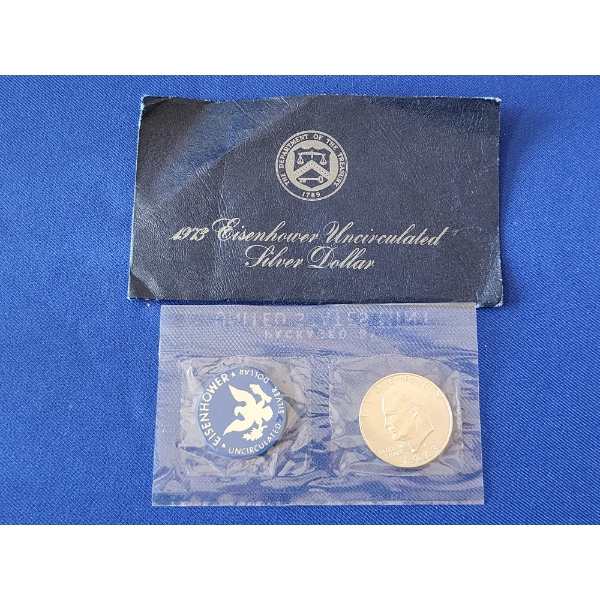 1973 Eisenhower Uncirculated 40% Silver Dollar